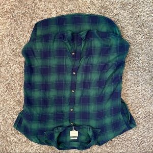 American eagle short sleeve flannel
